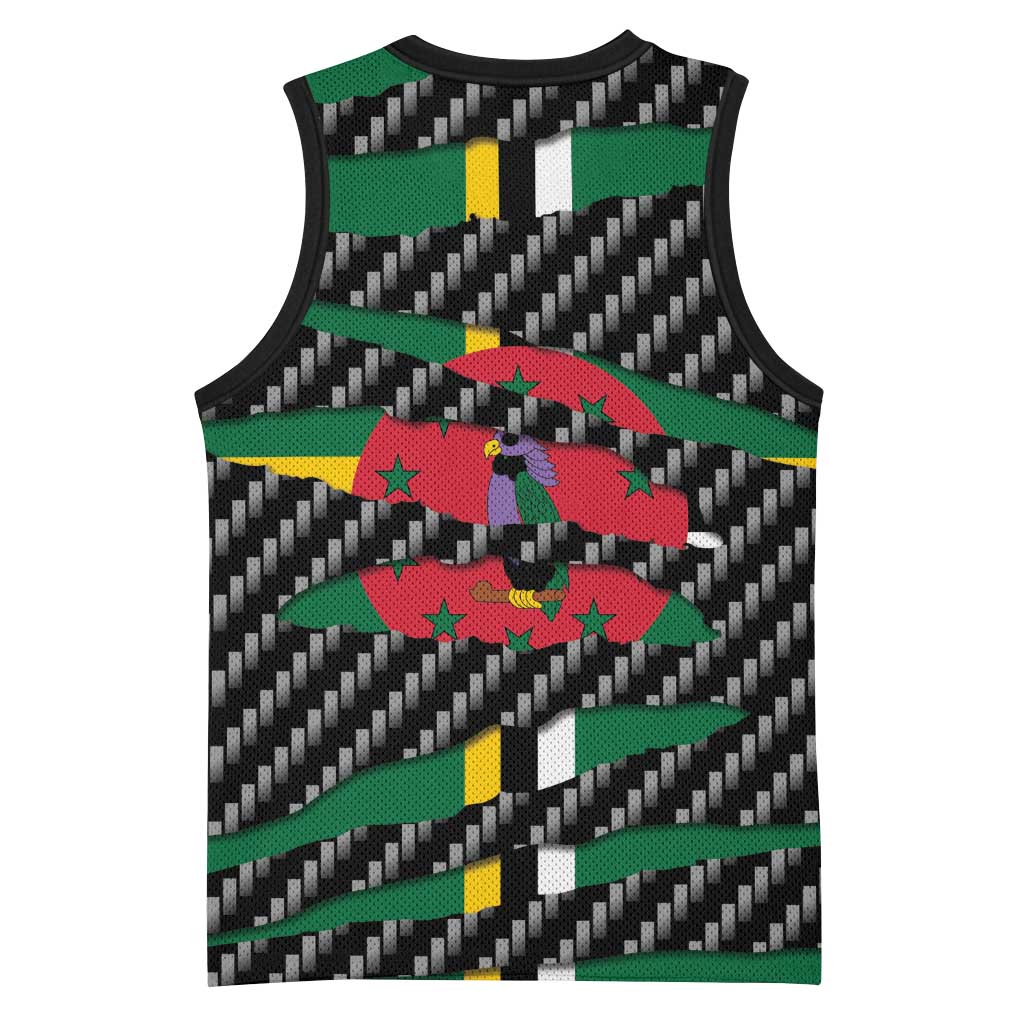 Dominica Beast Basketball Jersey Ripped Flag Graphic - Wonder Print Shop