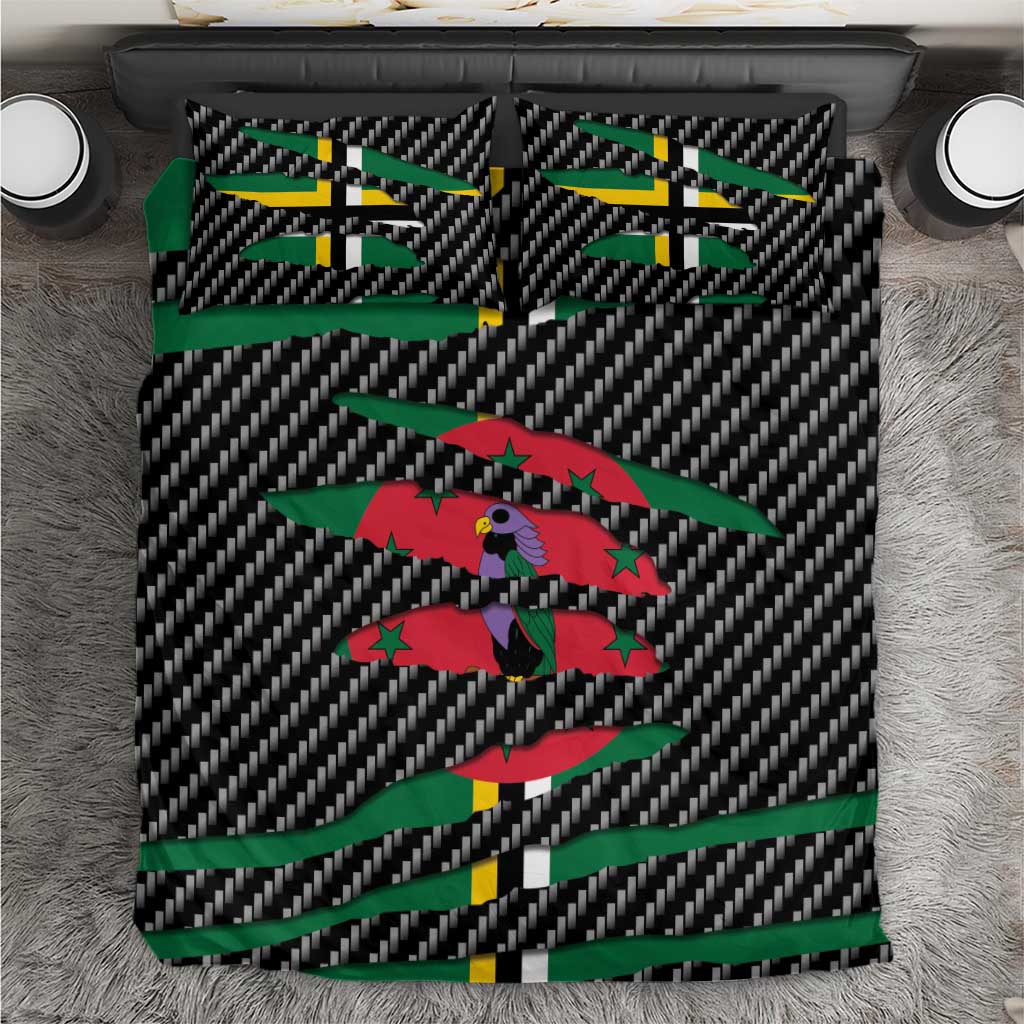 Dominica Beast Bedding Set Ripped Flag Graphic - Wonder Print Shop