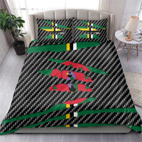 Dominica Beast Bedding Set Ripped Flag Graphic - Wonder Print Shop