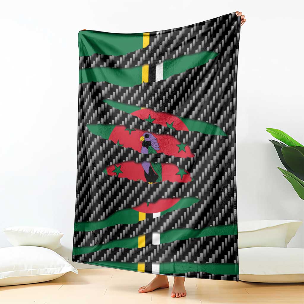 Dominica Beast Blanket Ripped Flag Graphic - Wonder Print Shop