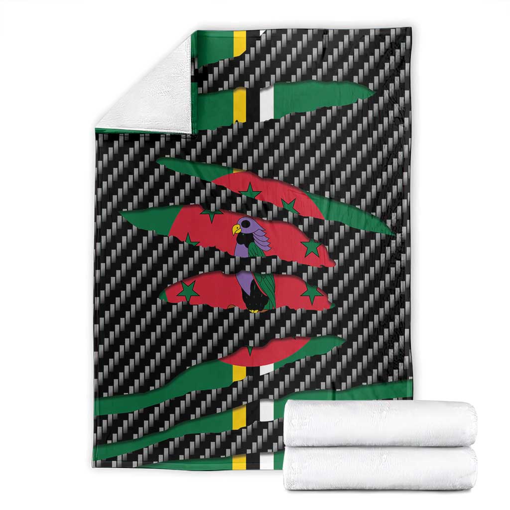 Dominica Beast Blanket Ripped Flag Graphic - Wonder Print Shop