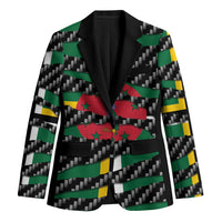 Dominica Beast Blazer Ripped Flag Graphic - Wonder Print Shop