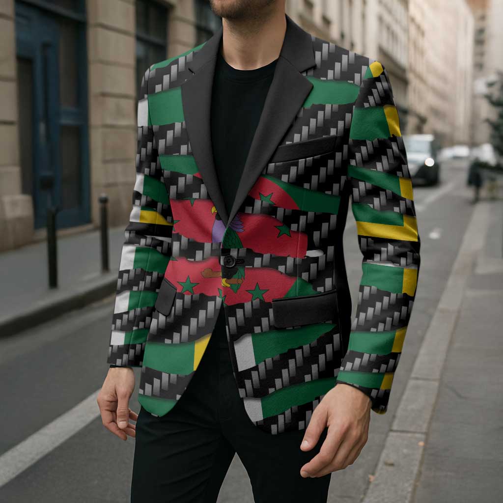 Dominica Beast Blazer Ripped Flag Graphic - Wonder Print Shop