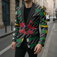 Dominica Beast Blazer Ripped Flag Graphic - Wonder Print Shop