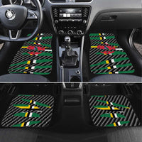 Dominica Beast Car Mats Ripped Flag Graphic - Wonder Print Shop