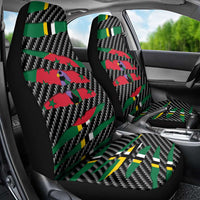 Dominica Beast Car Seat Cover Ripped Flag Graphic - Wonder Print Shop