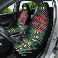 Dominica Beast Car Seat Cover Ripped Flag Graphic - Wonder Print Shop