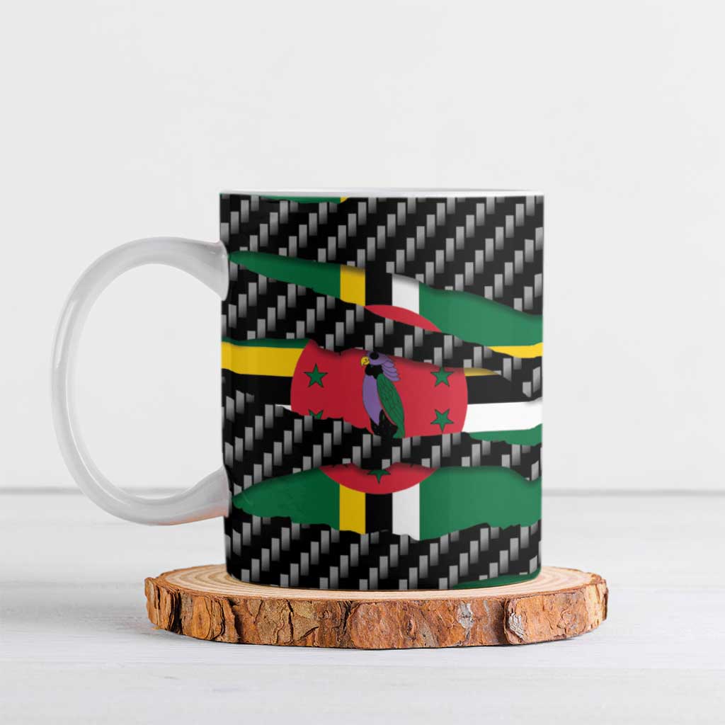 Dominica Beast Ceramic Mug Ripped Flag Graphic - Wonder Print Shop