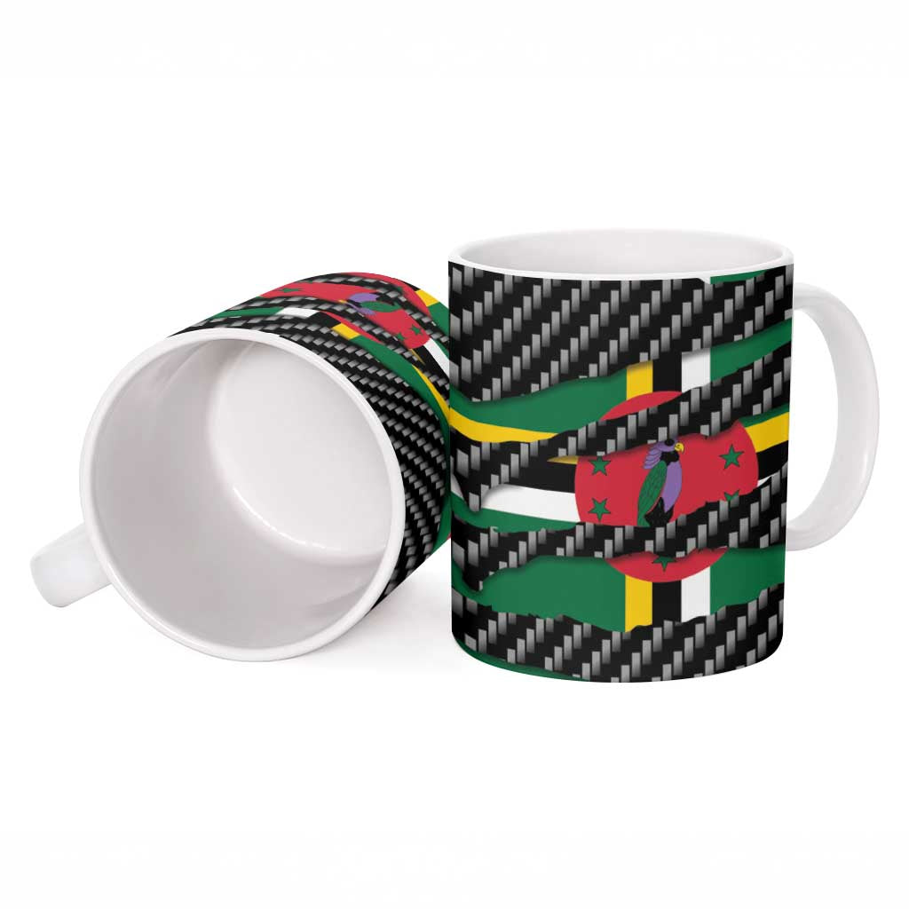 Dominica Beast Ceramic Mug Ripped Flag Graphic - Wonder Print Shop