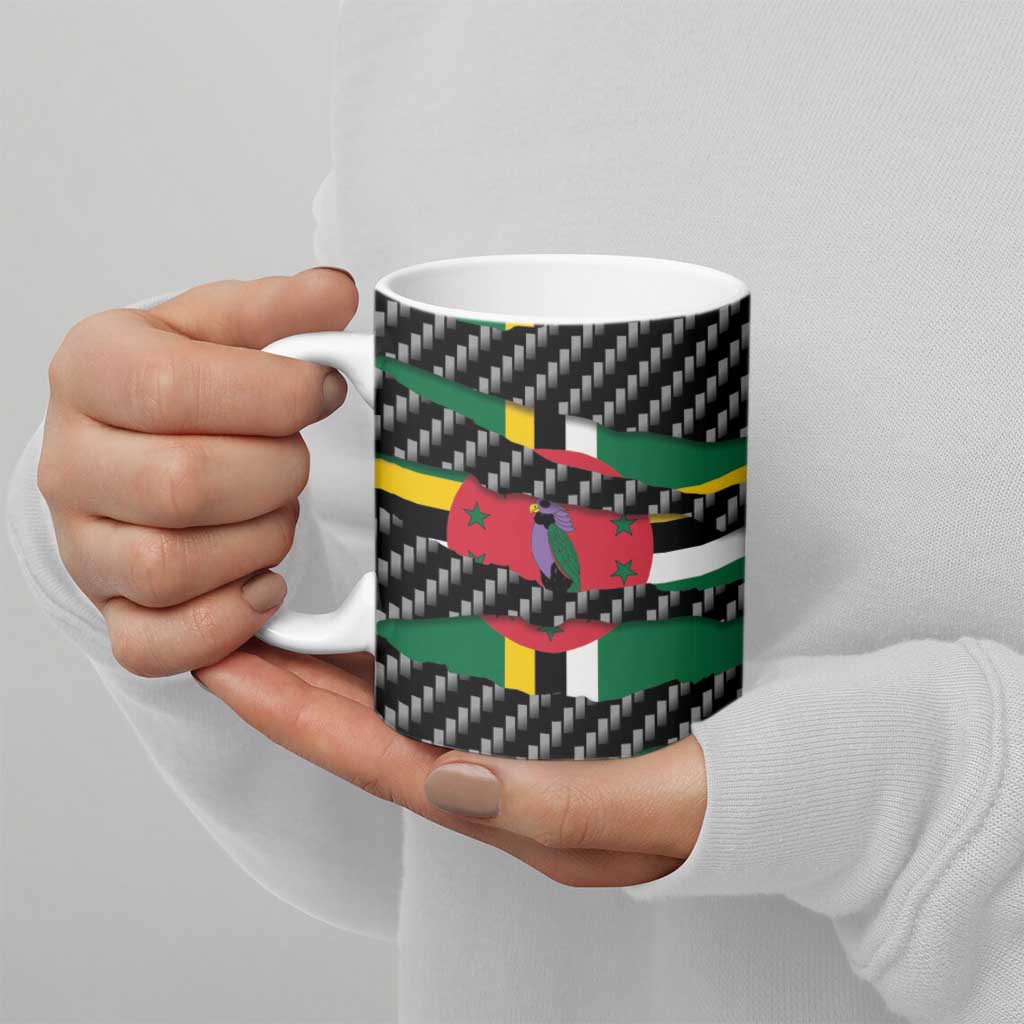 Dominica Beast Ceramic Mug Ripped Flag Graphic - Wonder Print Shop