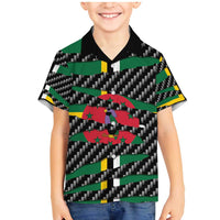 Dominica Beast Family Matching Mermaid Dress and Hawaiian Shirt Ripped Flag Graphic - Wonder Print Shop