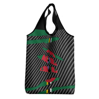 Dominica Beast Grocery Bag Ripped Flag Graphic - Wonder Print Shop