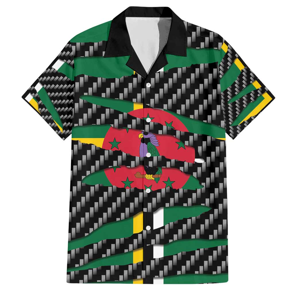 Dominica Beast Hawaiian Shirt Ripped Flag Graphic - Wonder Print Shop