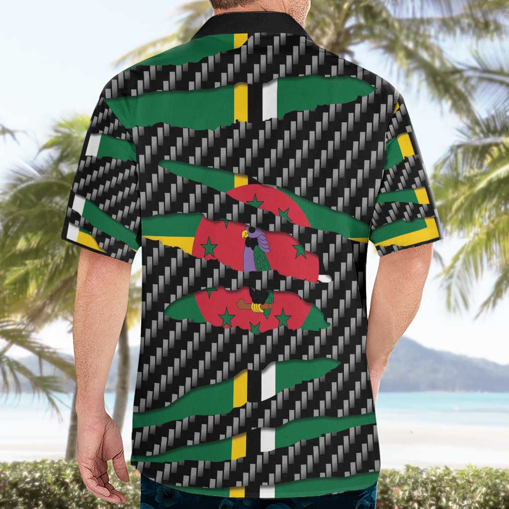 Dominica Beast Hawaiian Shirt Ripped Flag Graphic - Wonder Print Shop