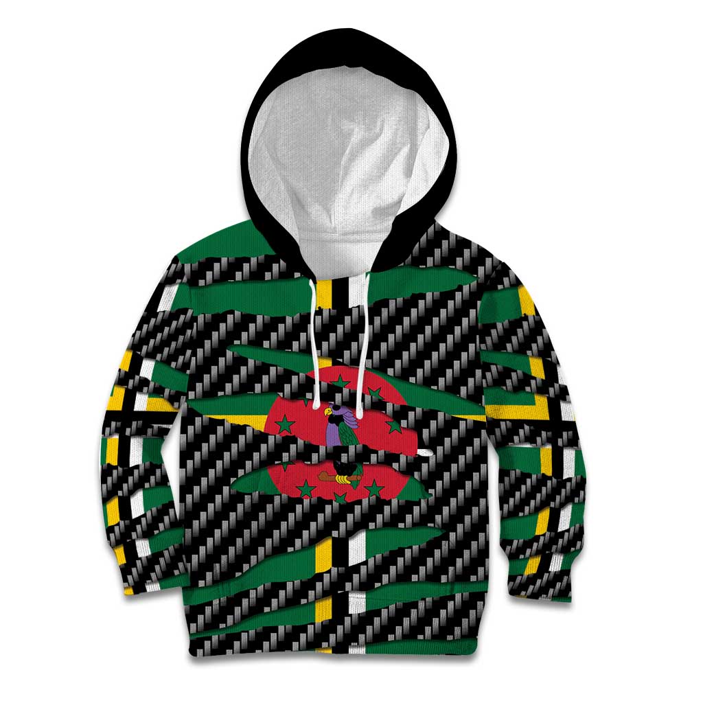 Dominica Beast Kid Hoodie Ripped Flag Graphic - Wonder Print Shop
