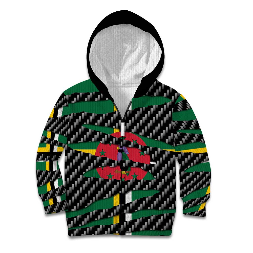 Dominica Beast Kid Hoodie Ripped Flag Graphic - Wonder Print Shop