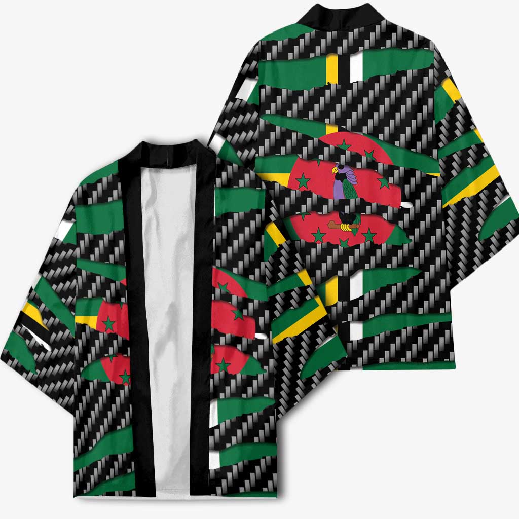 Dominica Beast Kimono Ripped Flag Graphic - Wonder Print Shop
