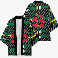 Dominica Beast Kimono Ripped Flag Graphic - Wonder Print Shop
