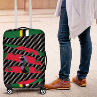 Dominica Beast Luggage Cover Ripped Flag Graphic - Wonder Print Shop