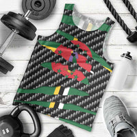 Dominica Beast Men Tank Top Ripped Flag Graphic - Wonder Print Shop