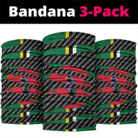 Dominica Beast Neck Gaiter Ripped Flag Graphic - Wonder Print Shop