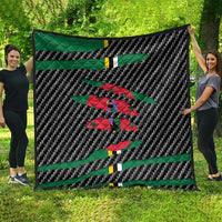 Dominica Beast Quilt Ripped Flag Graphic - Wonder Print Shop