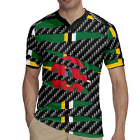 Dominica Beast Rugby Jersey Ripped Flag Graphic - Wonder Print Shop