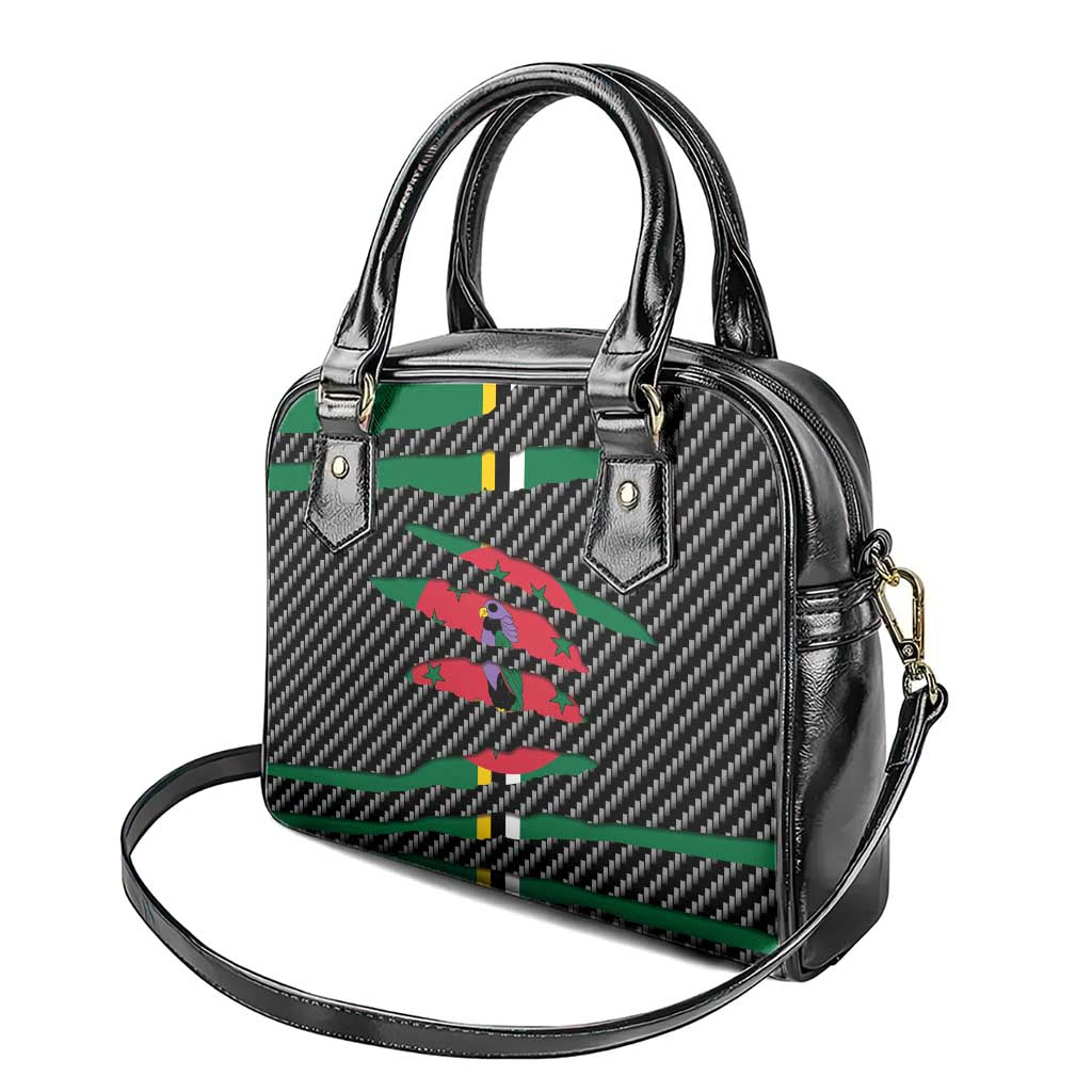 Dominica Beast Shoulder Handbag Ripped Flag Graphic - Wonder Print Shop