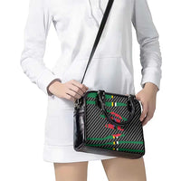 Dominica Beast Shoulder Handbag Ripped Flag Graphic - Wonder Print Shop