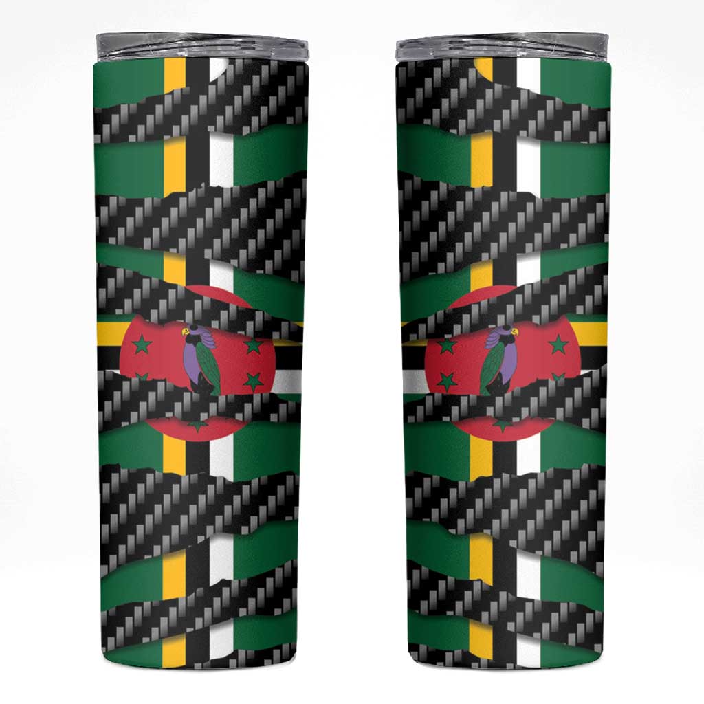 Dominica Beast Skinny Tumbler Ripped Flag Graphic - Wonder Print Shop