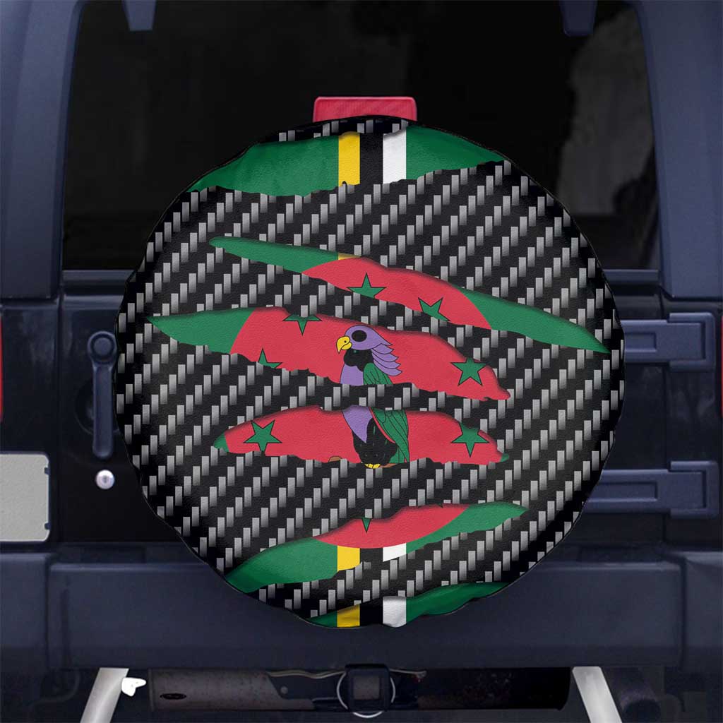 Dominica Beast Spare Tire Cover Ripped Flag Graphic - Wonder Print Shop