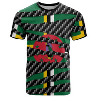 Dominica Beast T Shirt Ripped Flag Graphic - Wonder Print Shop