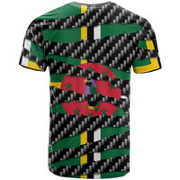 Dominica Beast T Shirt Ripped Flag Graphic - Wonder Print Shop