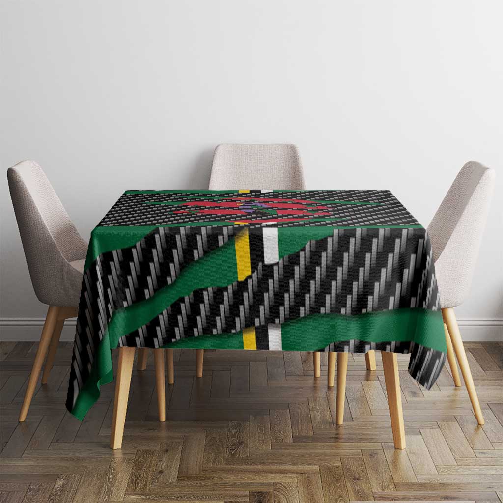 Dominica Beast Tablecloth Ripped Flag Graphic - Wonder Print Shop