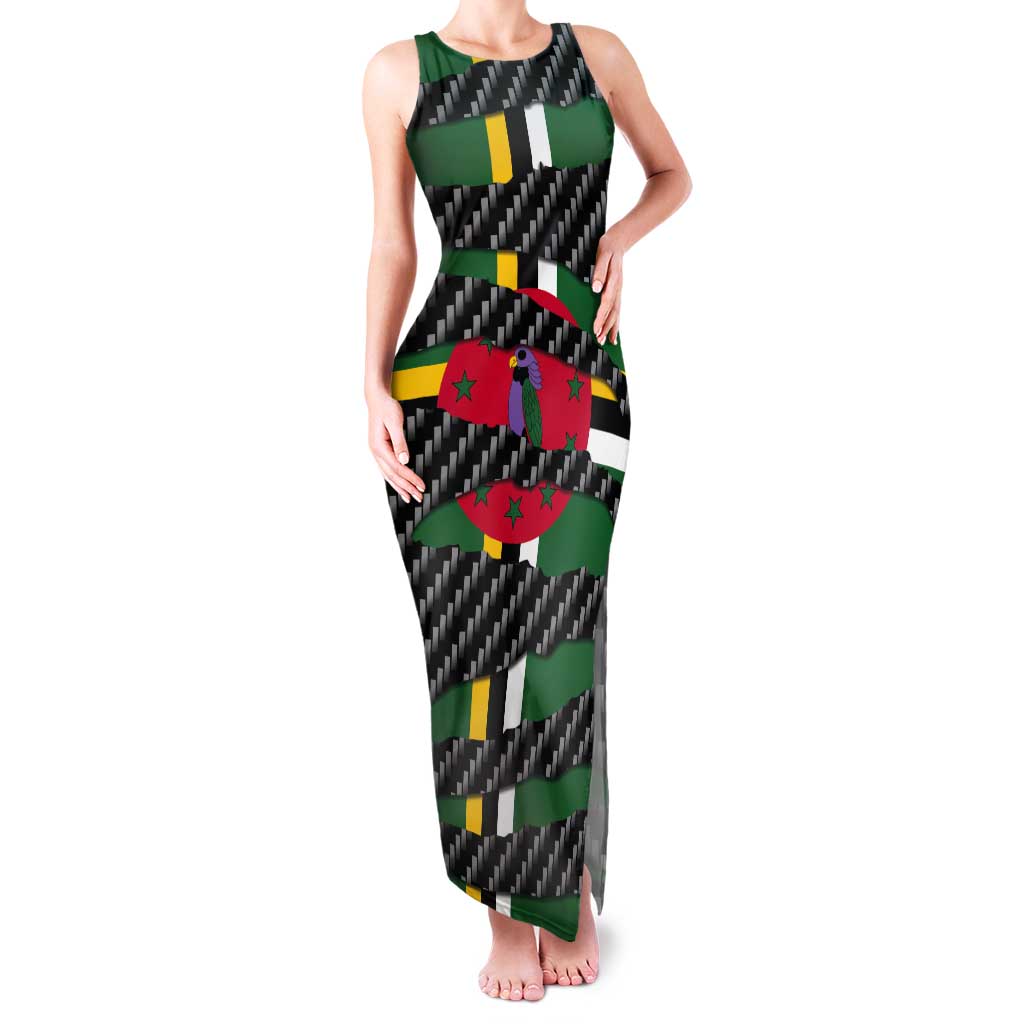 Dominica Beast Tank Maxi Dress Ripped Flag Graphic - Wonder Print Shop