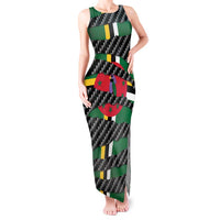 Dominica Beast Tank Maxi Dress Ripped Flag Graphic - Wonder Print Shop