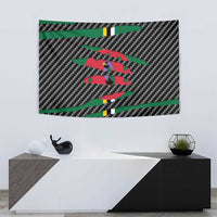 Dominica Beast Tapestry Ripped Flag Graphic - Wonder Print Shop