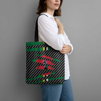 Dominica Beast Tote Bag Ripped Flag Graphic - Wonder Print Shop