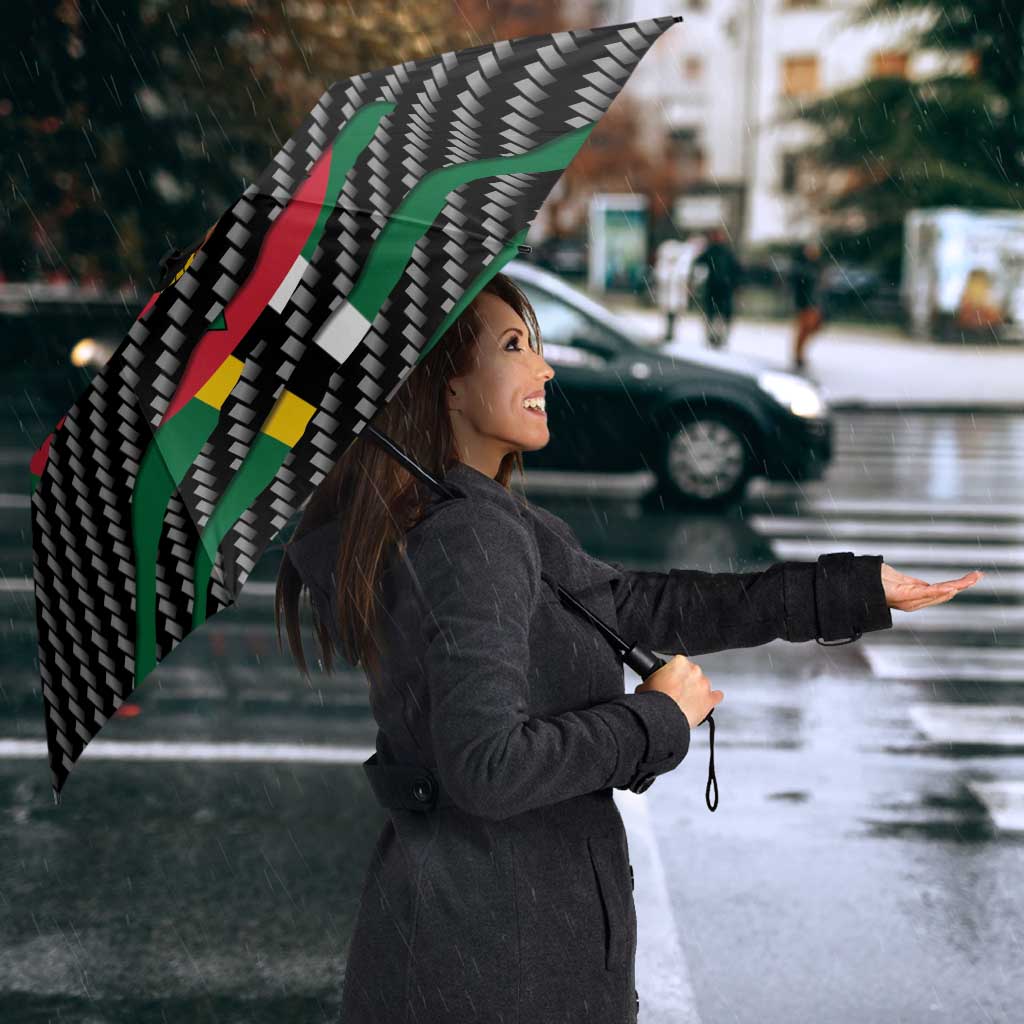 Dominica Beast Umbrella Ripped Flag Graphic - Wonder Print Shop