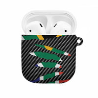 South Africa Beast AirPods Case Ripped Flag Graphic - Wonder Print Shop
