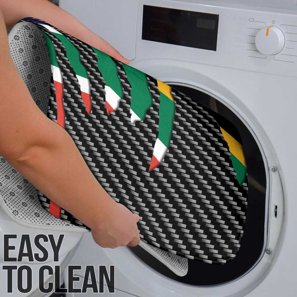 South Africa Beast Bathroom Set Ripped Flag Graphic - Wonder Print Shop