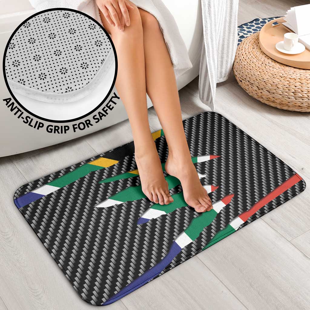 South Africa Beast Bathroom Set Ripped Flag Graphic - Wonder Print Shop