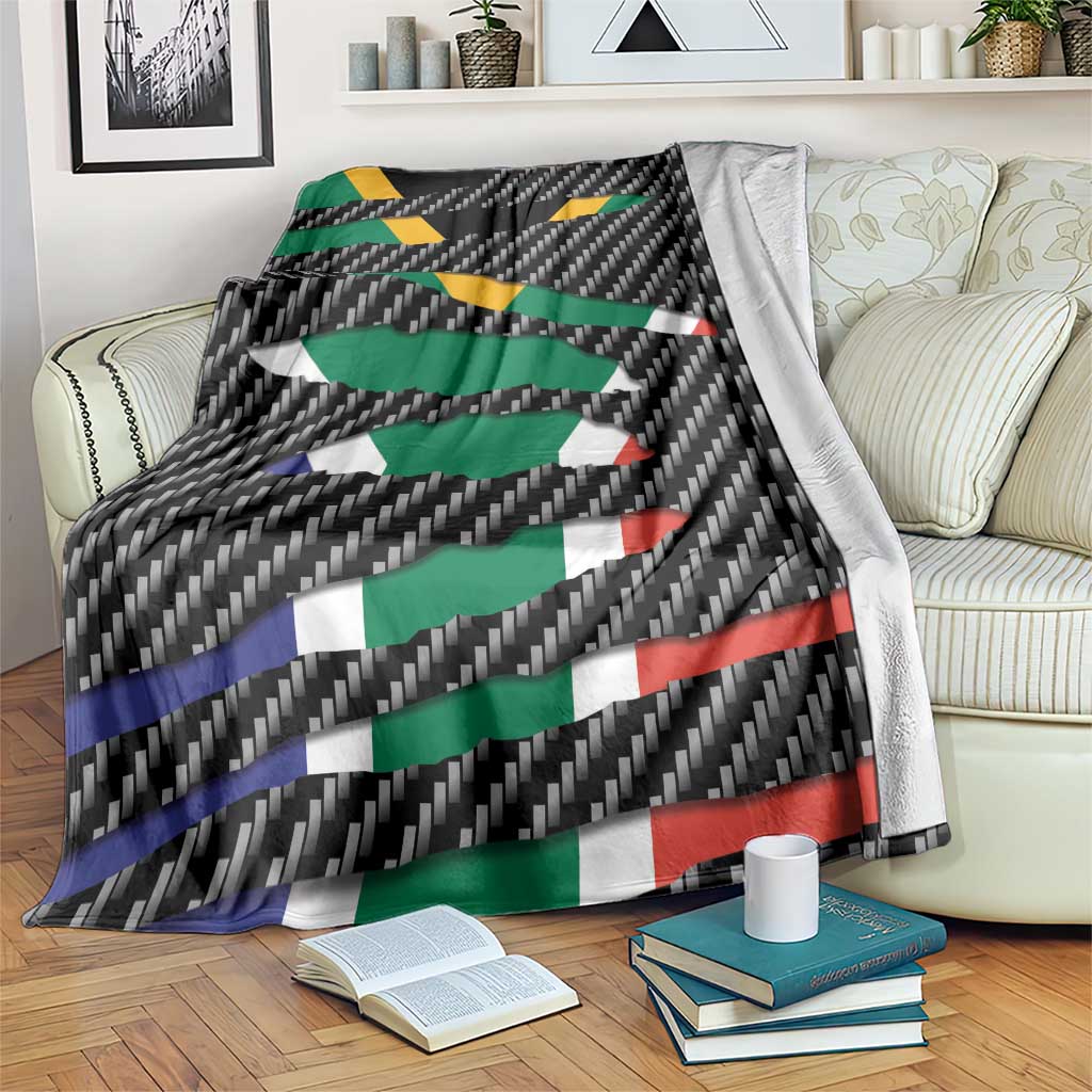 South Africa Beast Blanket Ripped Flag Graphic - Wonder Print Shop