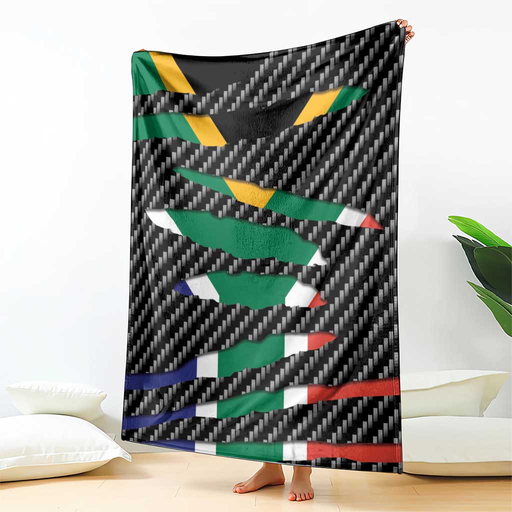 South Africa Beast Blanket Ripped Flag Graphic - Wonder Print Shop
