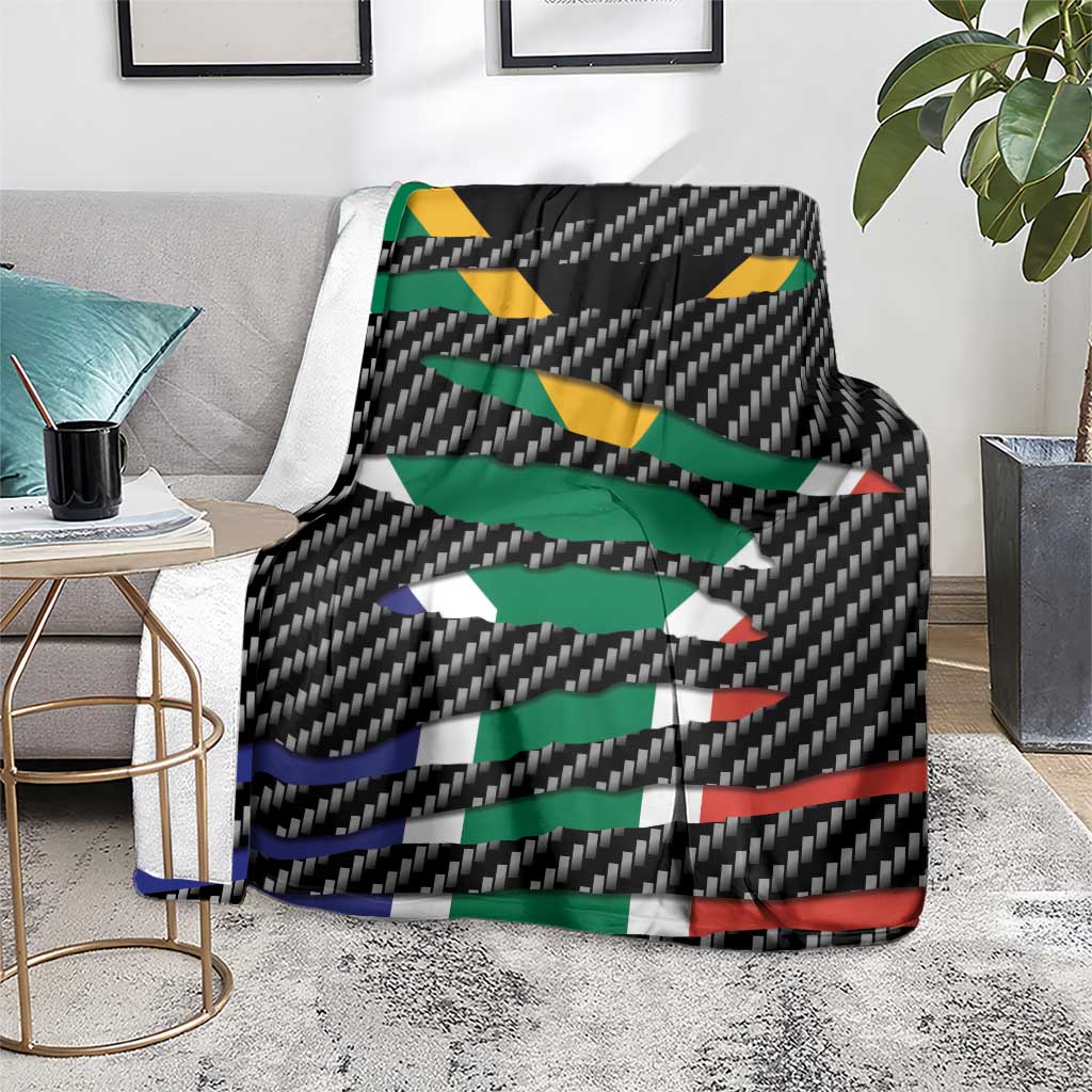 South Africa Beast Blanket Ripped Flag Graphic - Wonder Print Shop