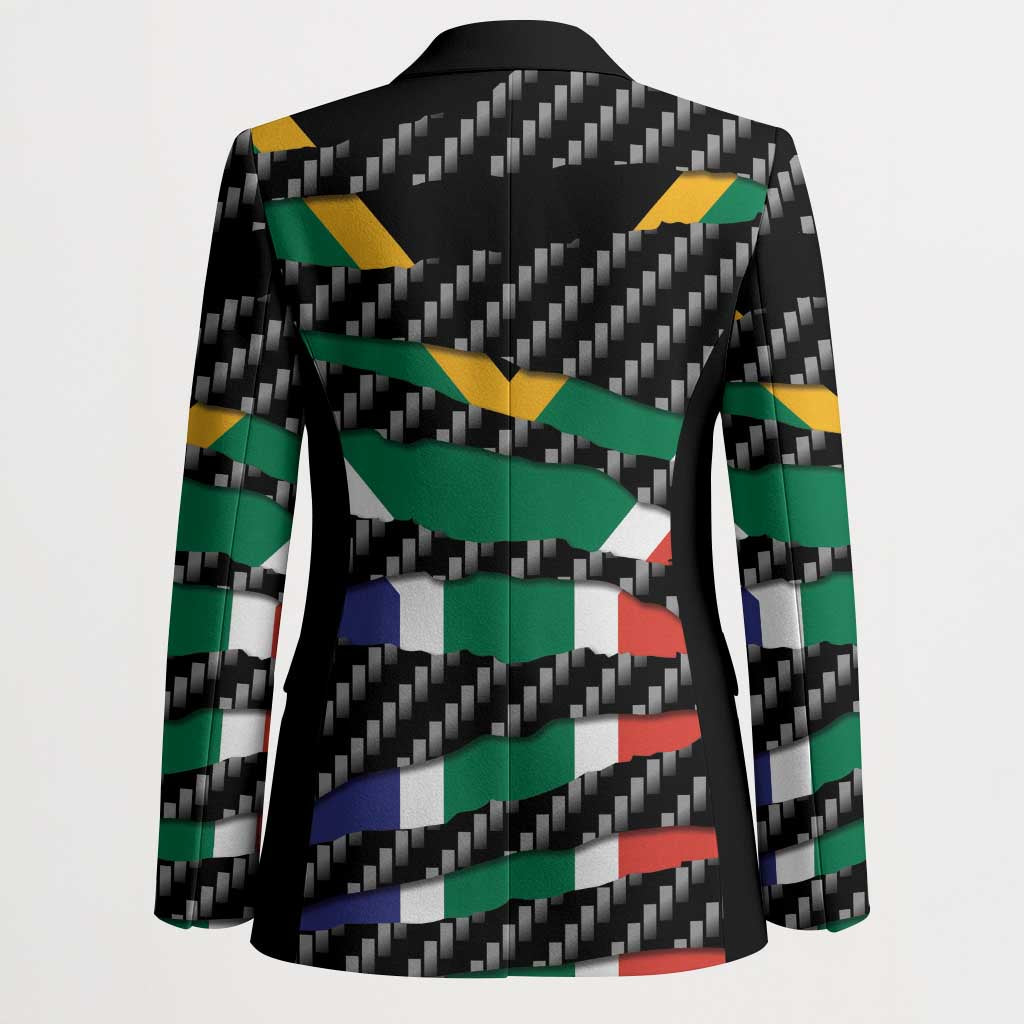 South Africa Beast Blazer Ripped Flag Graphic - Wonder Print Shop