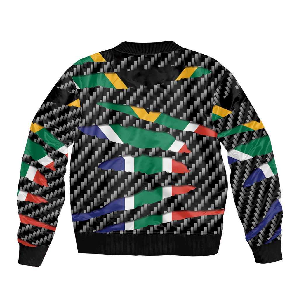 South Africa Beast Bomber Jacket Ripped Flag Graphic - Wonder Print Shop