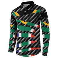 South Africa Beast Button Sweatshirt Ripped Flag Graphic - Wonder Print Shop