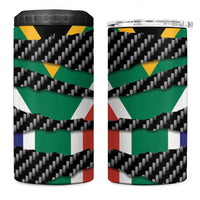 South Africa Beast 4 in 1 Can Cooler Tumbler Ripped Flag Graphic - Wonder Print Shop