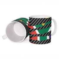 South Africa Beast Ceramic Mug Ripped Flag Graphic - Wonder Print Shop